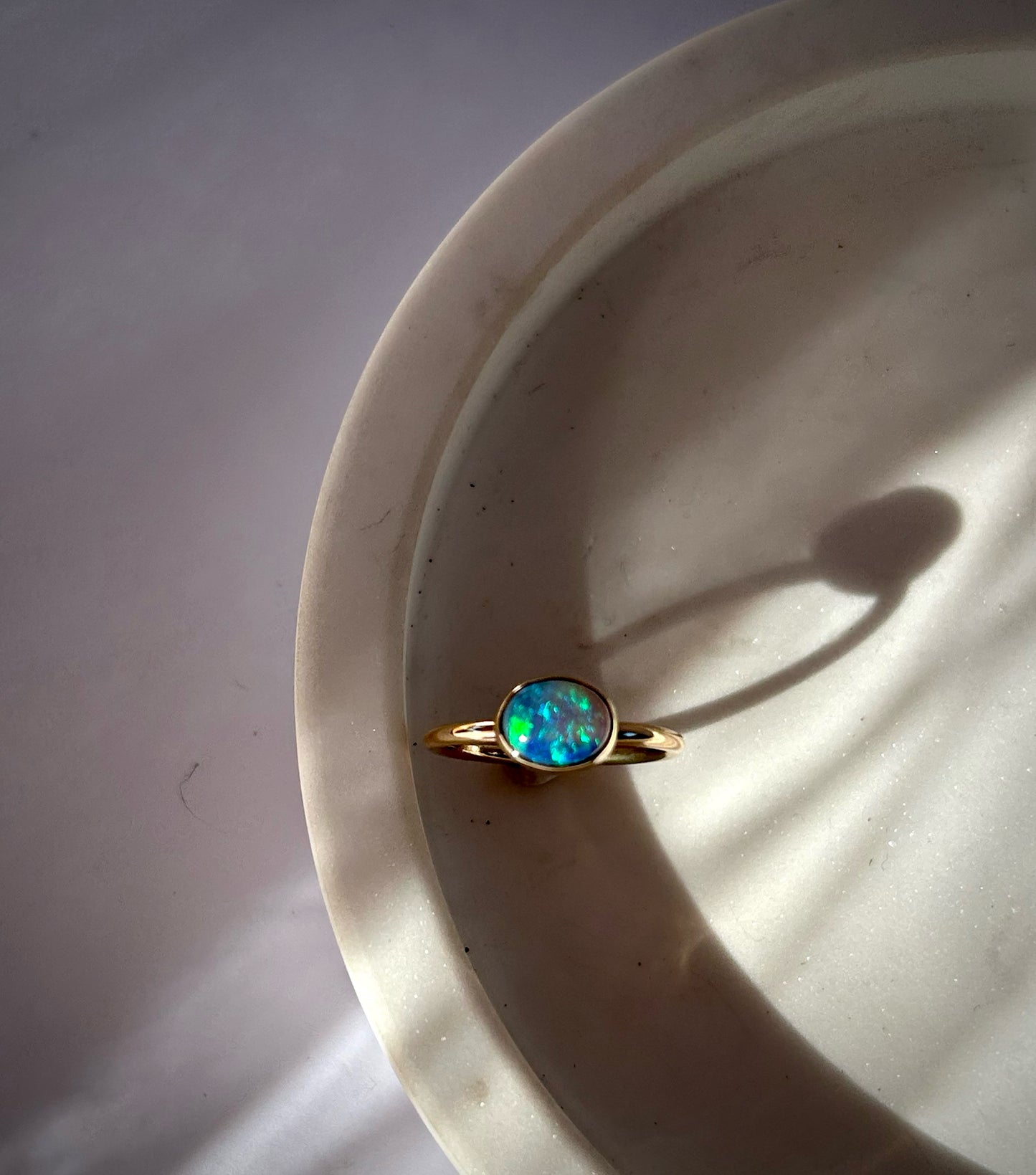 9ct Gold Blue Magic - 1.20ct Solid Opal Stone